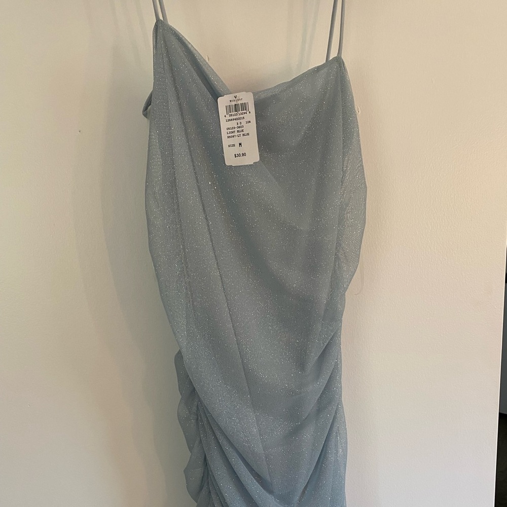 Blue Windsor Mini Dress NWT
